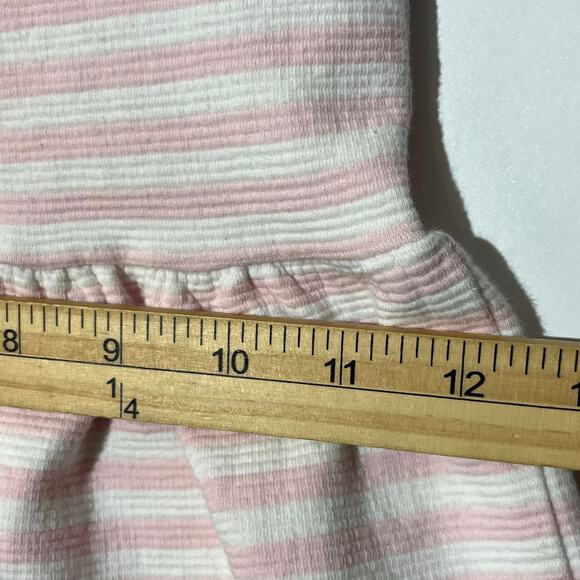 Polo Ralph‎ Lauren Pink & White Striped Short Sleeve Dress Baby Girl Size 6 - Picture 5 of 6